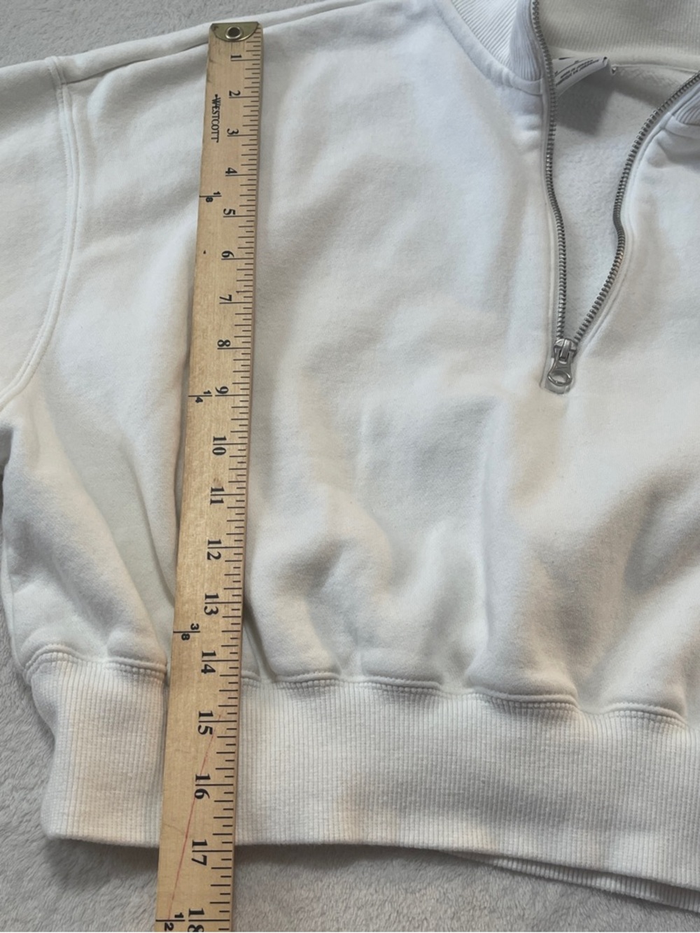Nike Sportswear Phoenix Fleece Women's Oversized 1/2-Zip Crop Sweatshirt. Size M - Picture 9 of 12